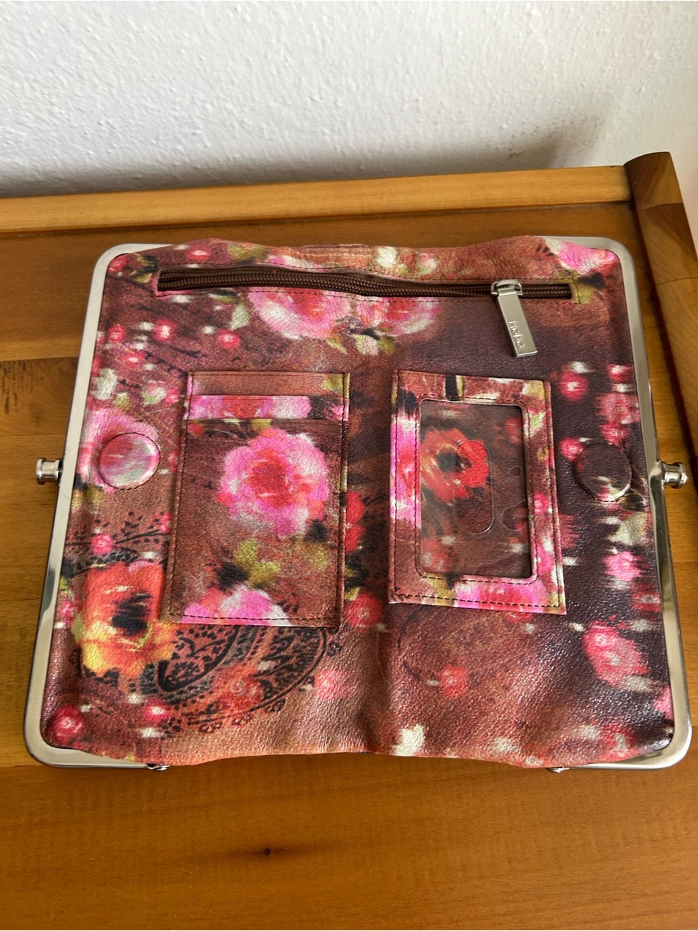 Hobo Lauren Leather Floral Wallet - Picture 2 of 7